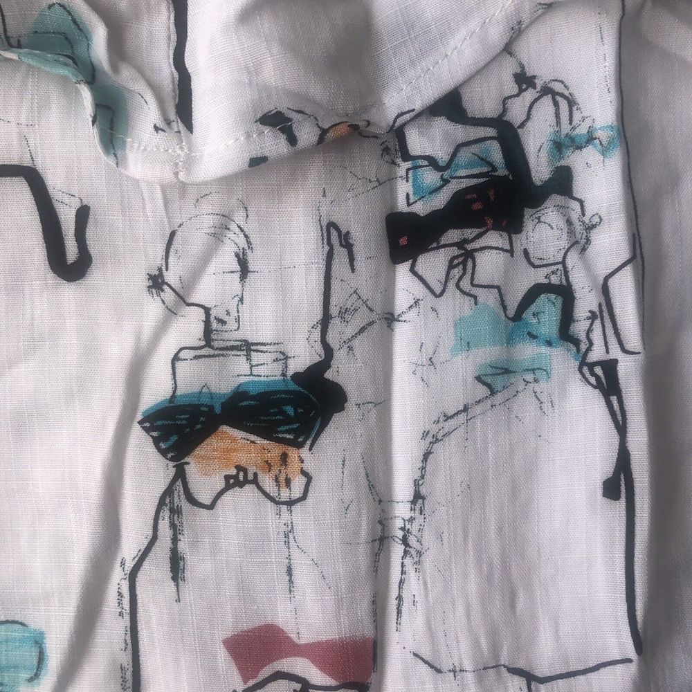 Doe & Rae Ruffled Patterned Tank Size Large - Picture 6 of 10